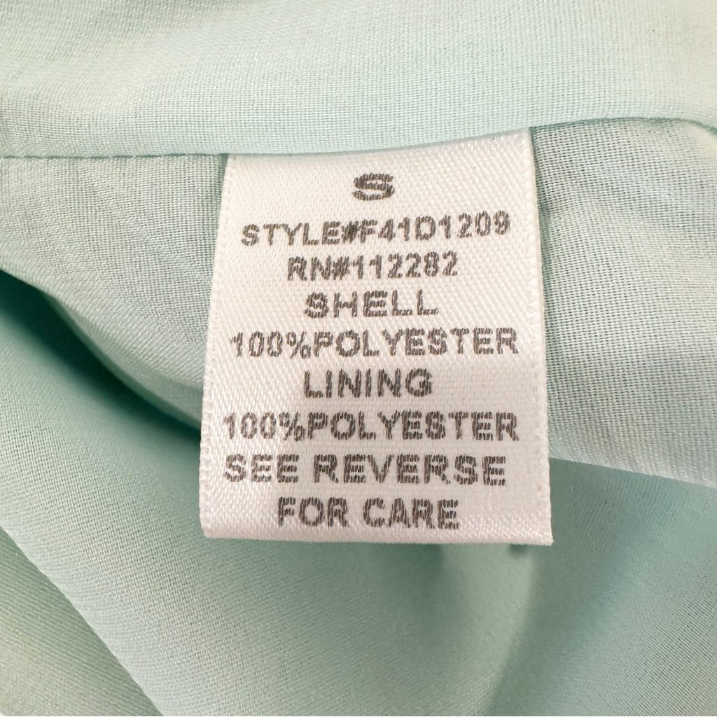 House Of Lolo / Fable | Grecian One Shoulder Mint Dress Sz. S — image 7 of 8